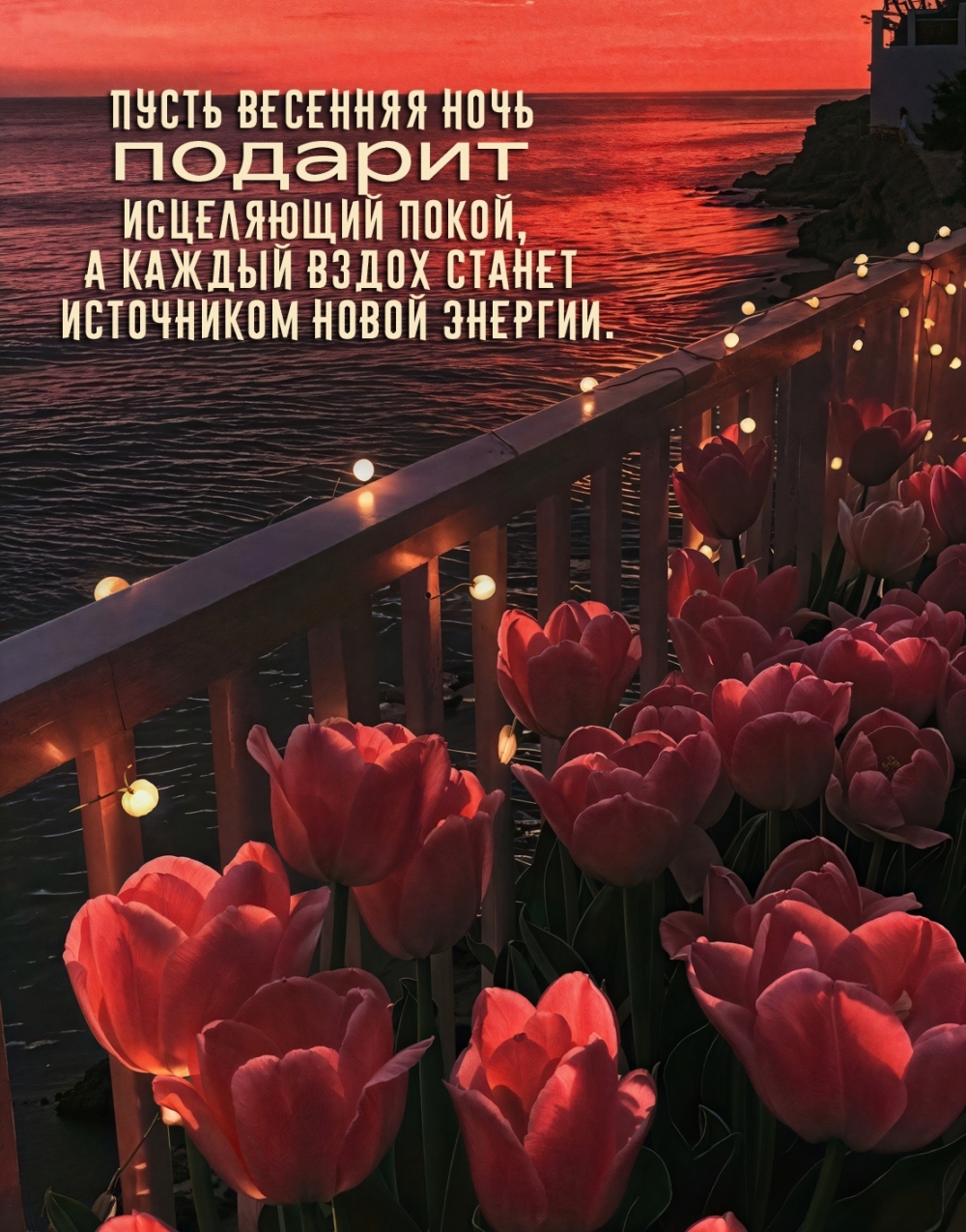 Пусть весенняя ночь подарит исцеляющий покой!