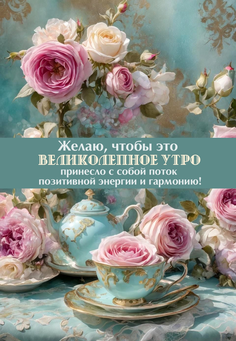 Желаю, чтобы это великолепное утро принесло с собой поток позитивной энергии и гармонию!