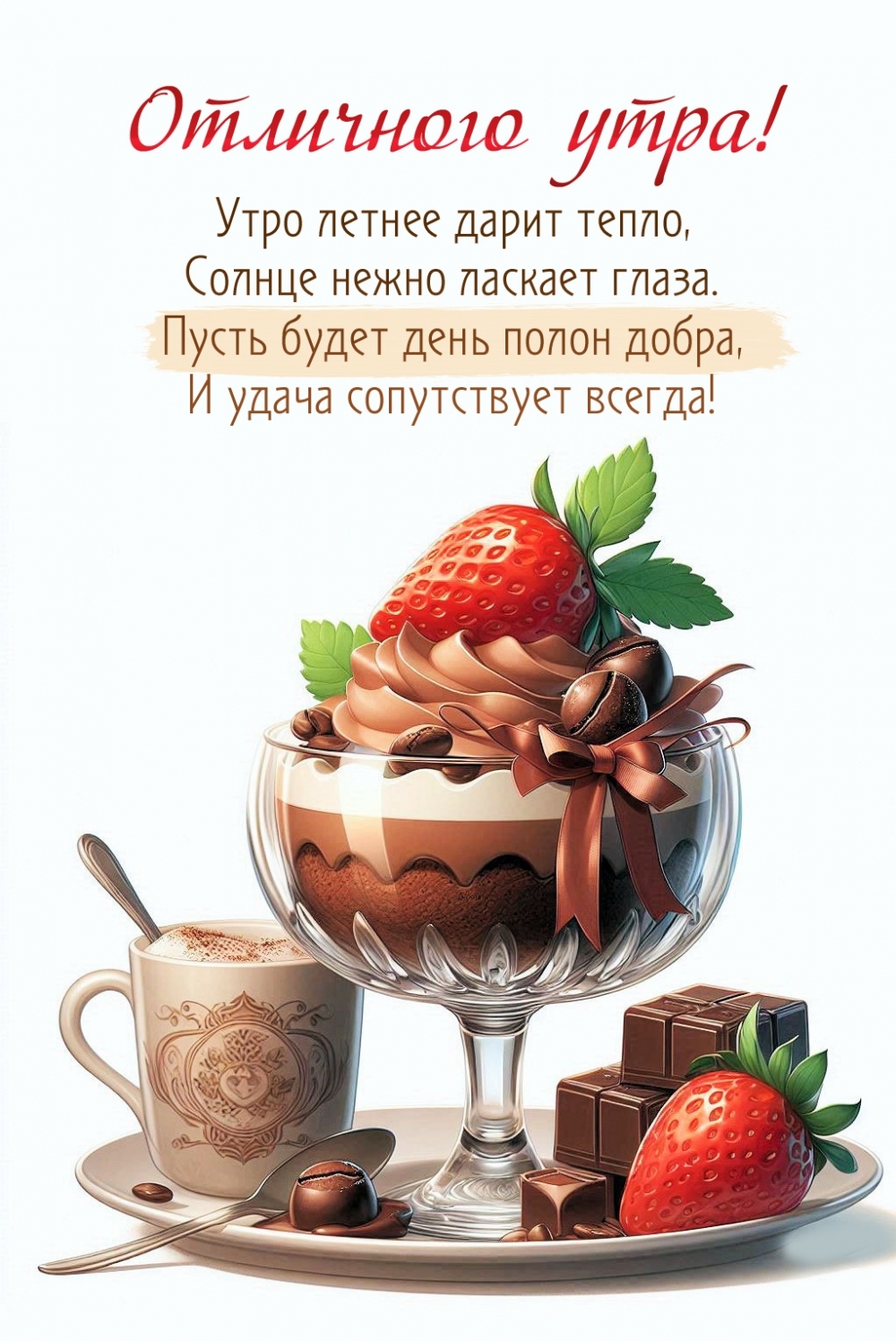 Утро летнее дарит тепло!