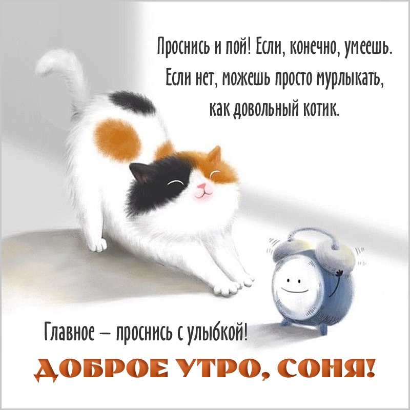 Проснись и пой! Если, конечно, умеешь, соня)