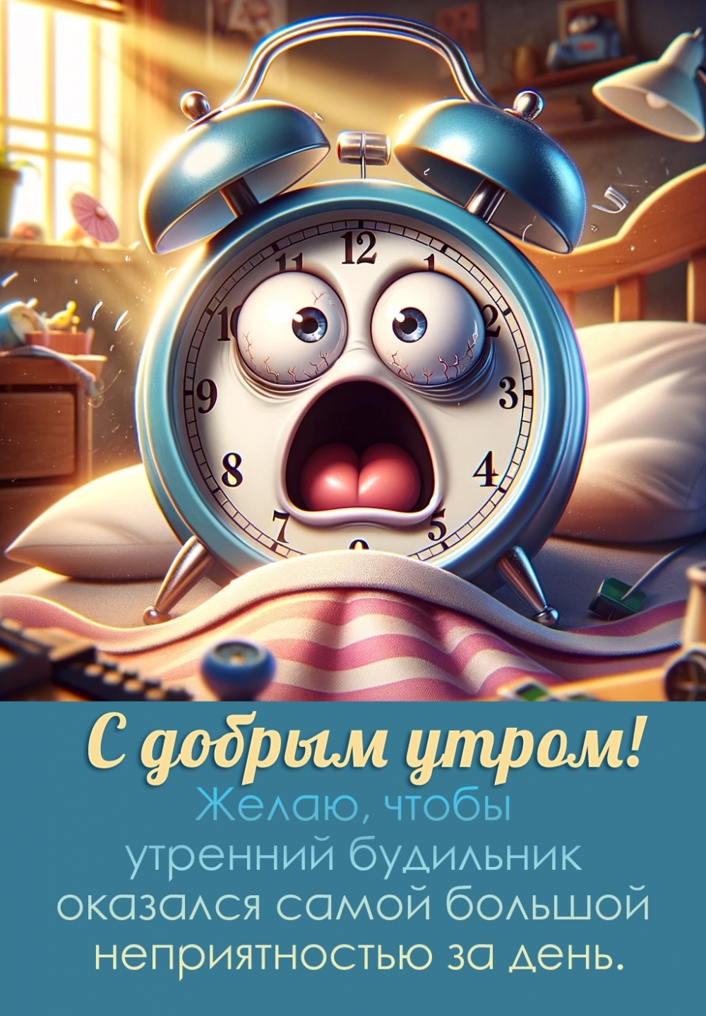 Желаю, чтобы утренний будильник оказался самой большой неприятностью