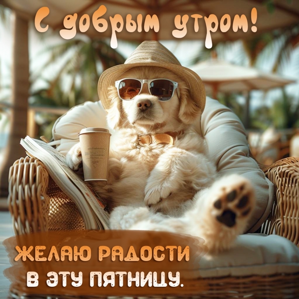 С добрым утром! Желаю радости в эту пятницу.