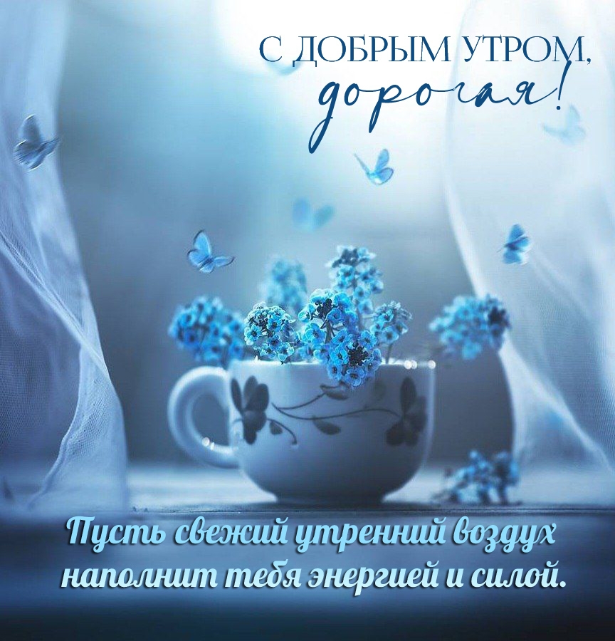 С добрым утром, дорогая! Энергии и сил!
