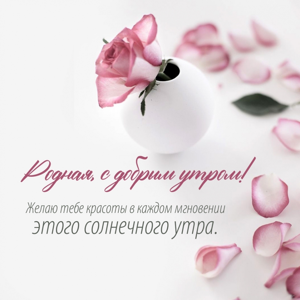 Родная, с добрым утром! Красоты в каждом мгновении!