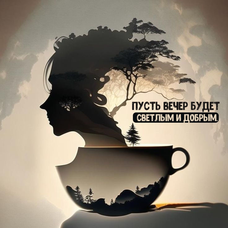 Пусть вечер будет светлым и добрым.