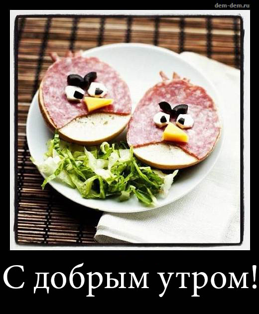 С добрым утром! От энгри бердс