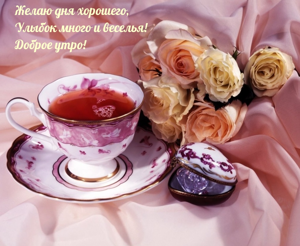 Желаю дня хорошего, Улыбок много и веселья! Доброе утро!