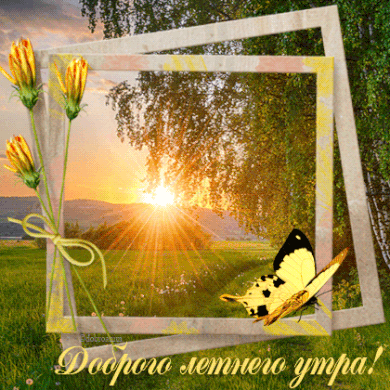 Доброго летнего утра!