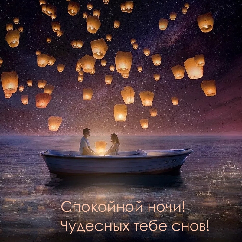 Спокойной ночи! Чудесных тебе снов!