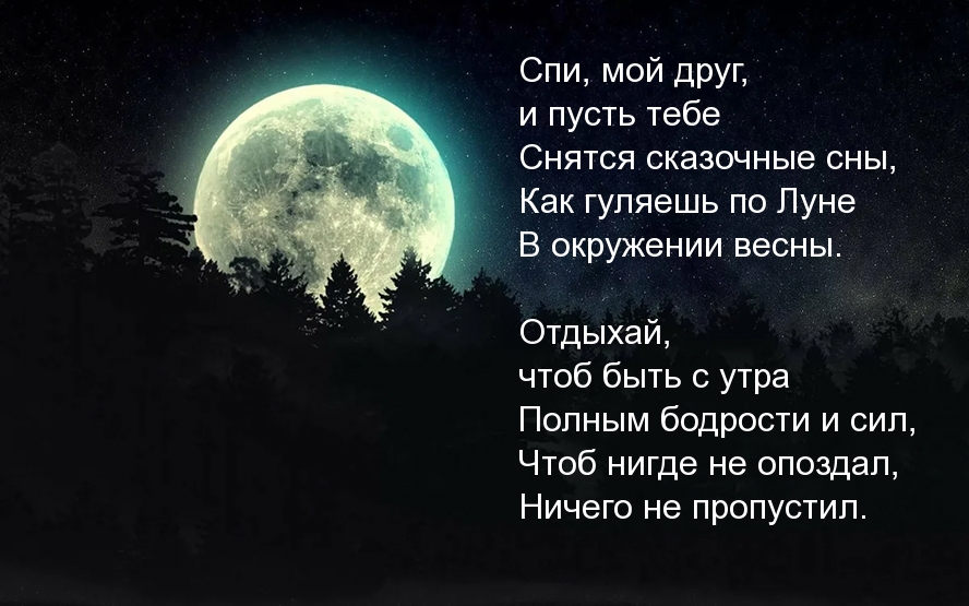 Спи, мой друг, отдыхай)