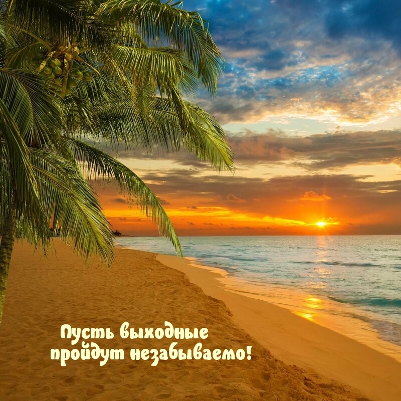 Пусть выходные пройдут незабываемо!