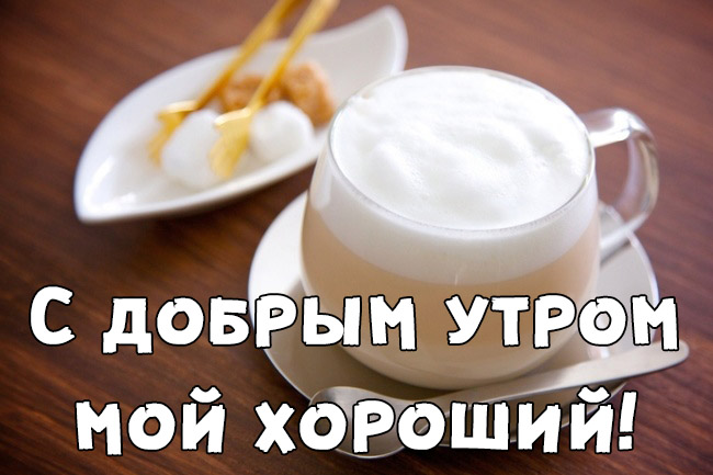 С добрым утром, мой хороший!