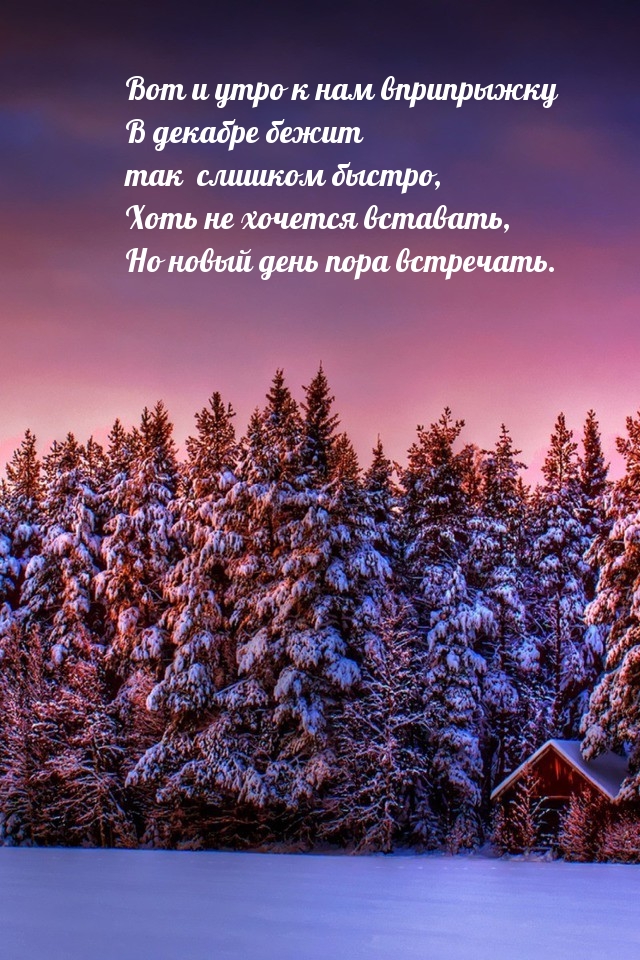 Вот и утро к нам вприпрыжку