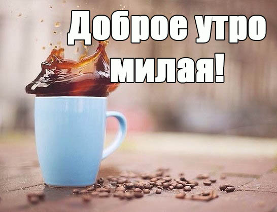 Милая, доброе утро