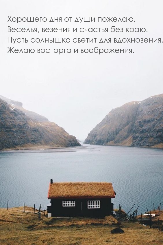 Хорошего дня от души пожелаю