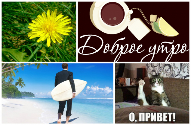 Доброе утро! о, привет!