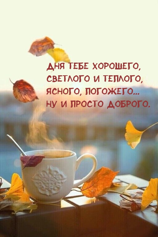 Дня тебе хорошего, светлого и теплого!