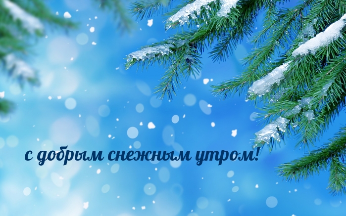 Картинка - с добрым снежным утром!.