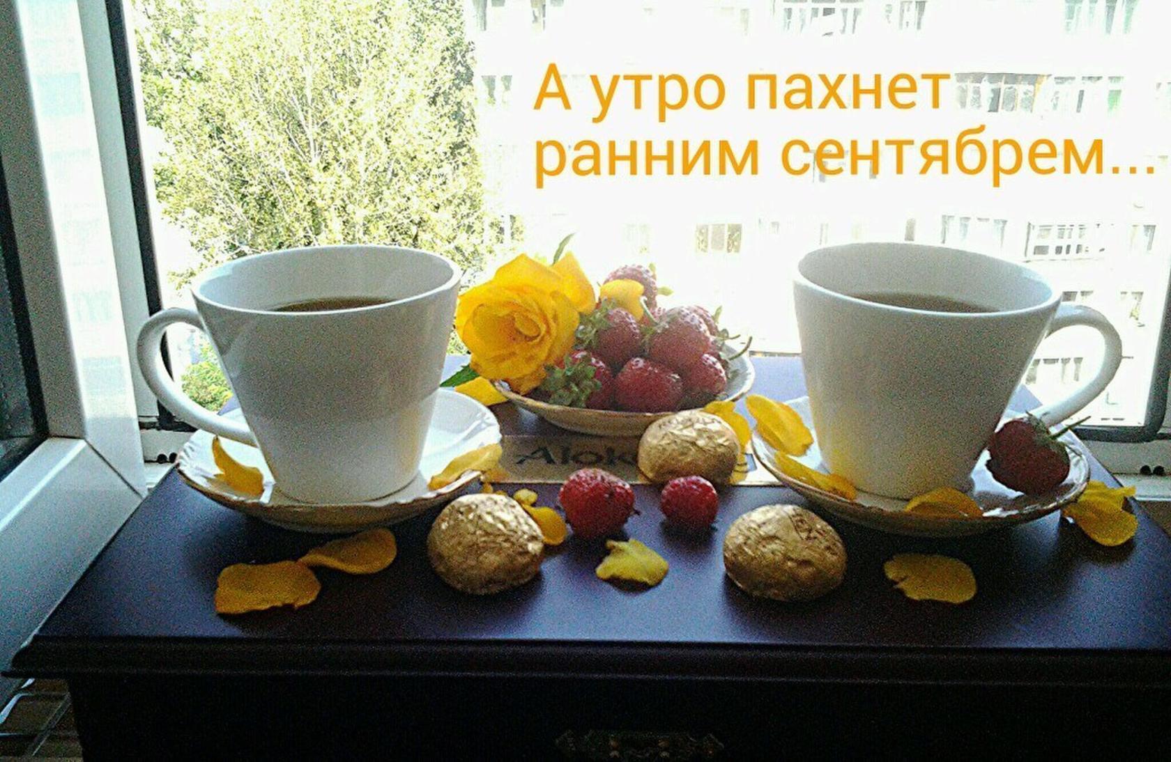 А утро пахнет сентябрем!