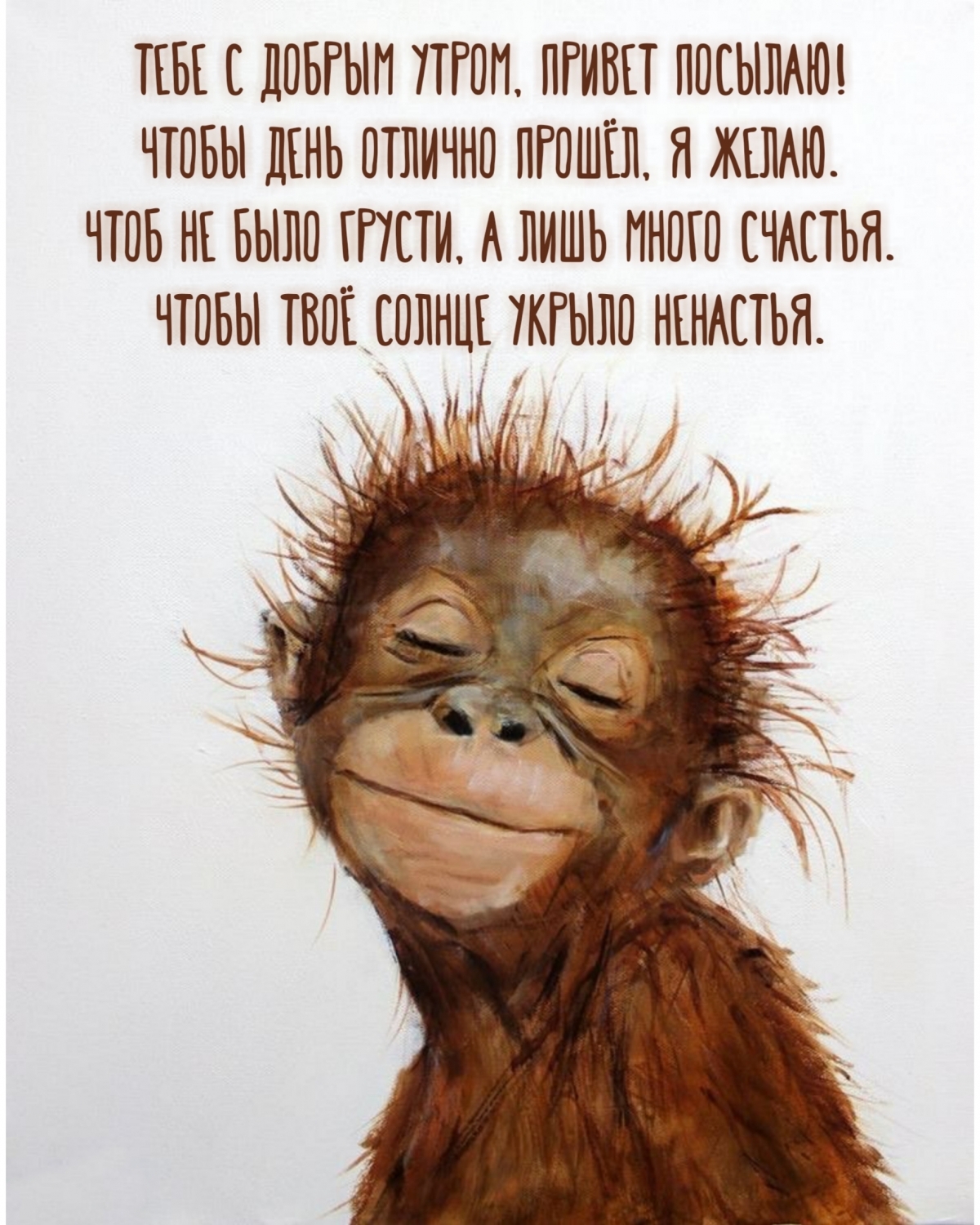 Тебе с добрым утром, привет посылаю!