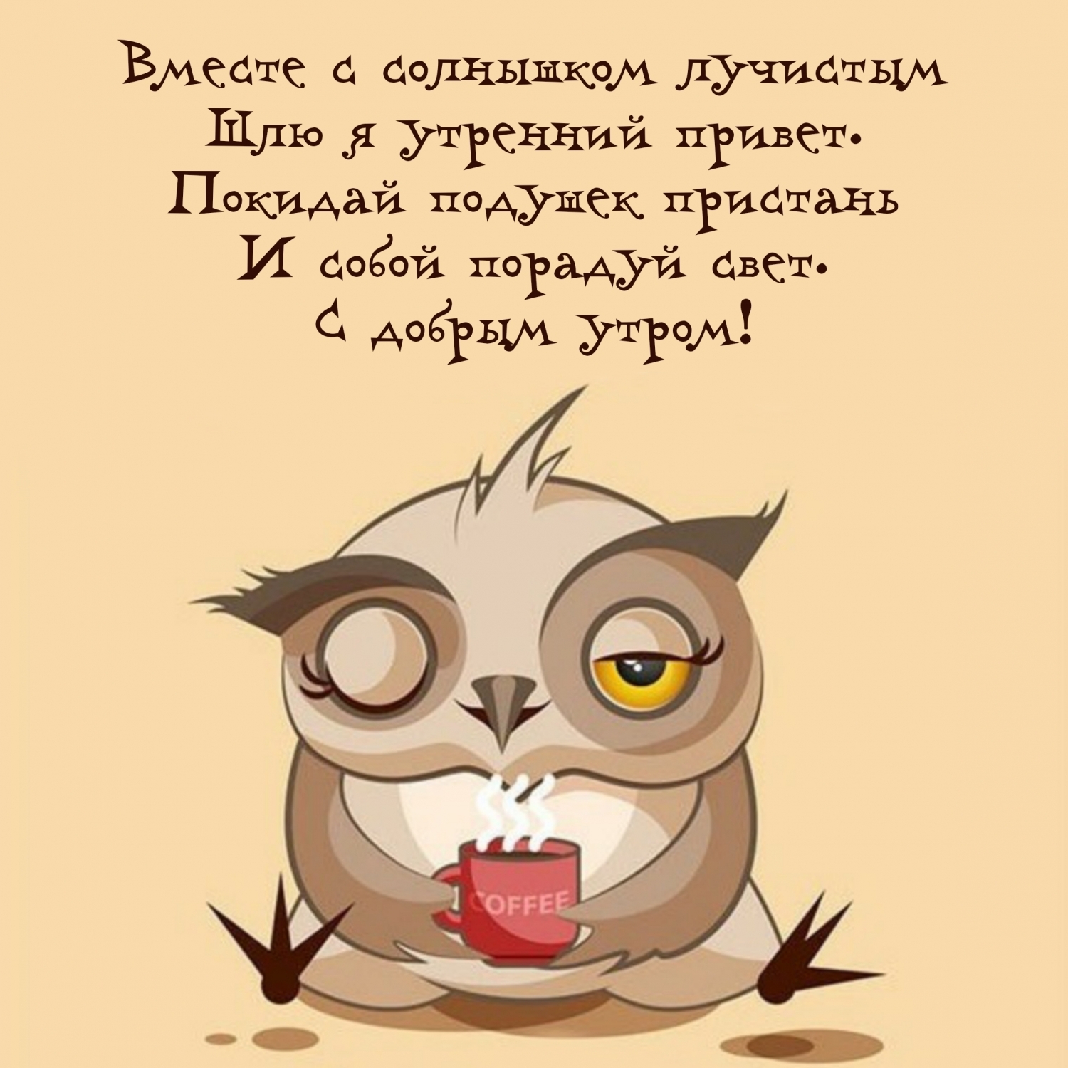 Вместе с солнышком лучистым! Шлю я утренний привет