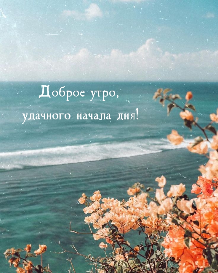 Доброе утро, удачного начала дня!