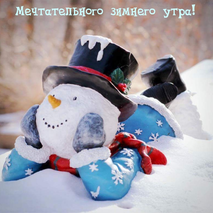 Мечтательного зимнего утра!