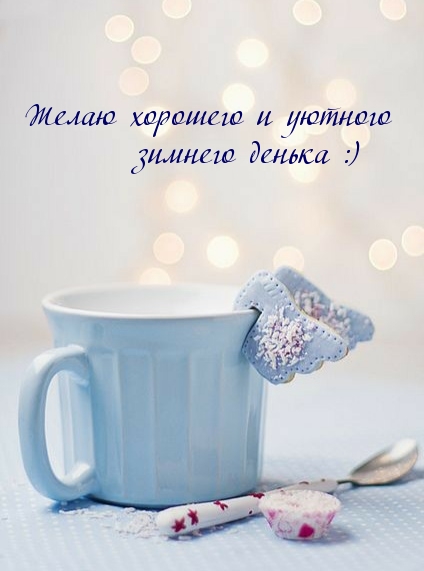 Желаю хорошего и уютного зимнего денька :)