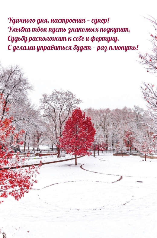 Удачного дня, настроения — супер!