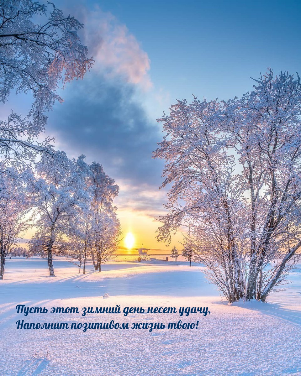 Пусть этот зимний день несет удачу!