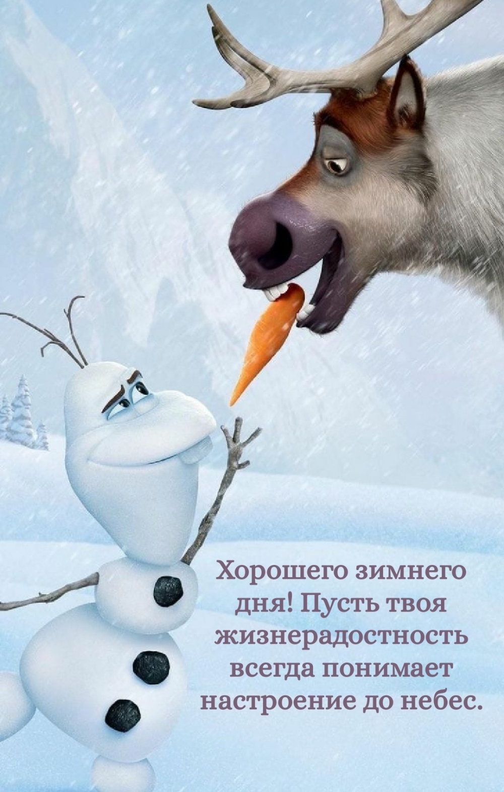 Хорошего зимнего дня! Жизнерадостности и настроения до небес