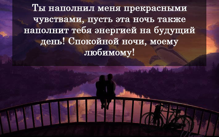 Спокойной ночи, моему любимому!