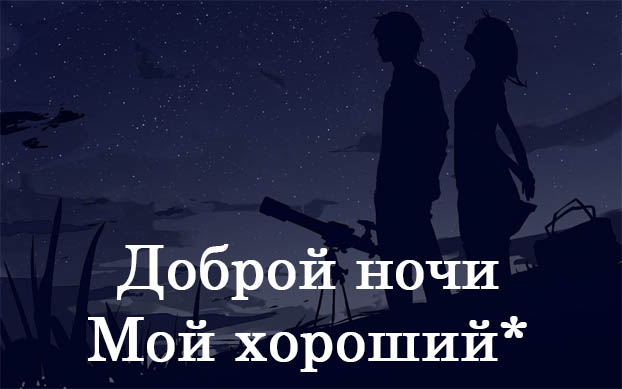 Доброй ночи, мой хороший!