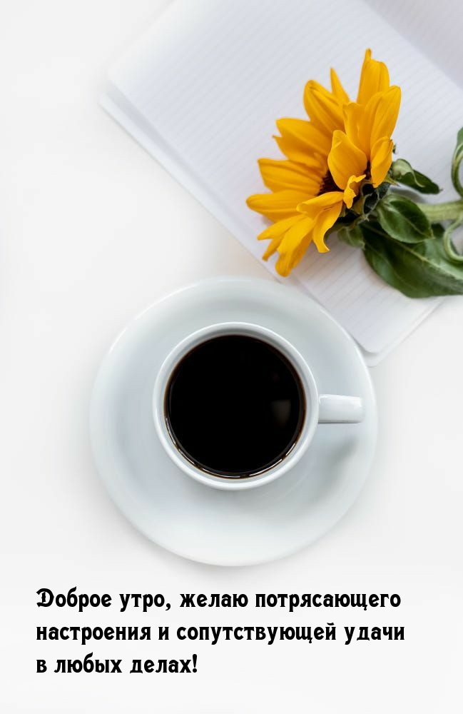 Доброе утро, желаю потрясающего настроения, сопутствующей удачи