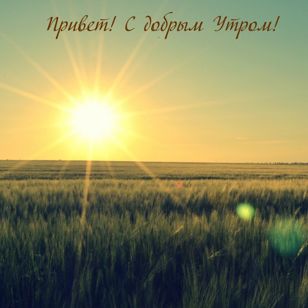 Привет! С добрым Утром!