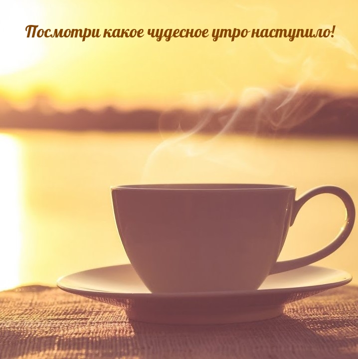 Посмотри какое чудесное утро наступило!