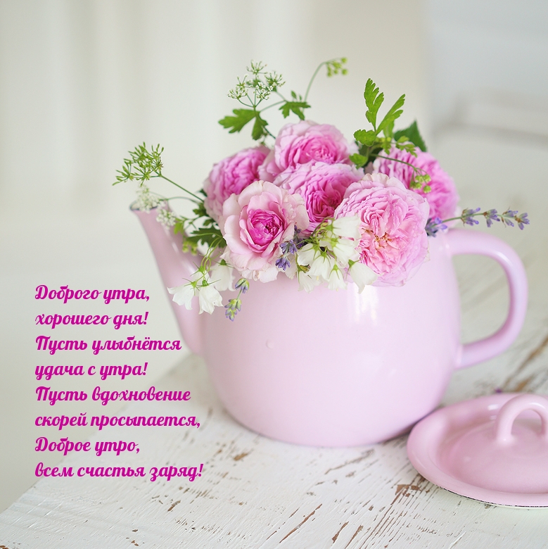 Доброго утра, хорошего дня! Пусть улыбнётся удача с утра!