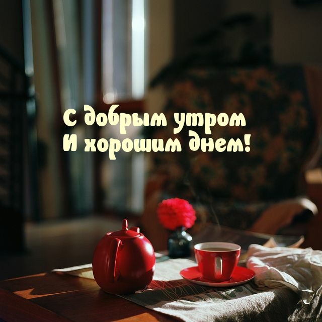 С добрым утром И хорошим днем!