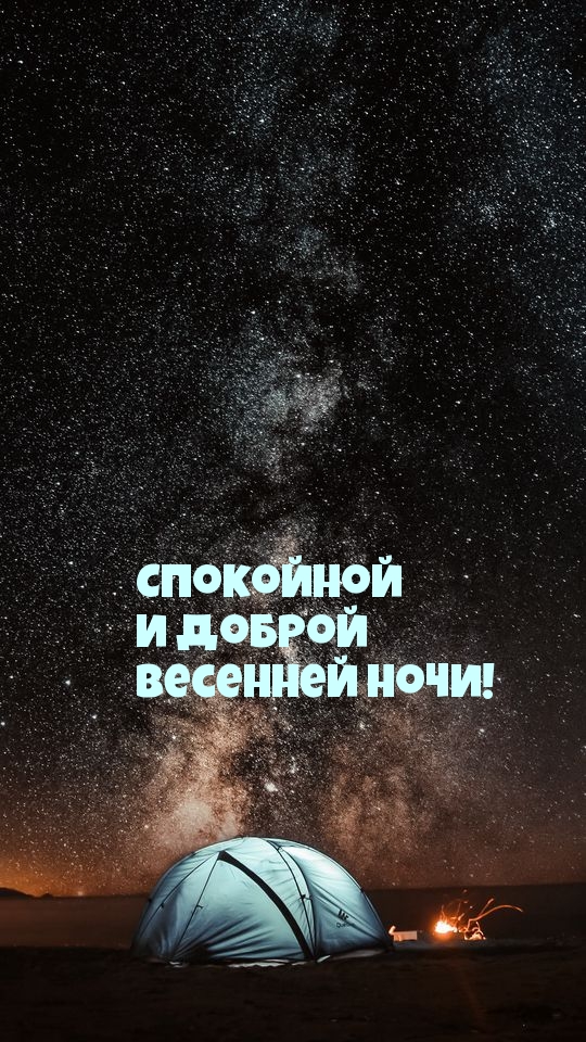 Спокойной и доброй весенней ночи!