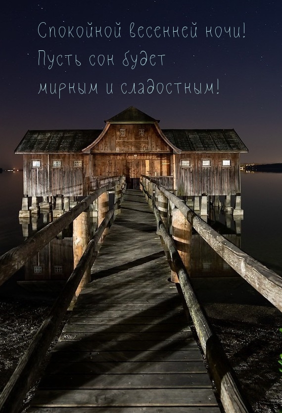 Спокойной весенней ночи! Пусть сон будет мирным и сладостным!