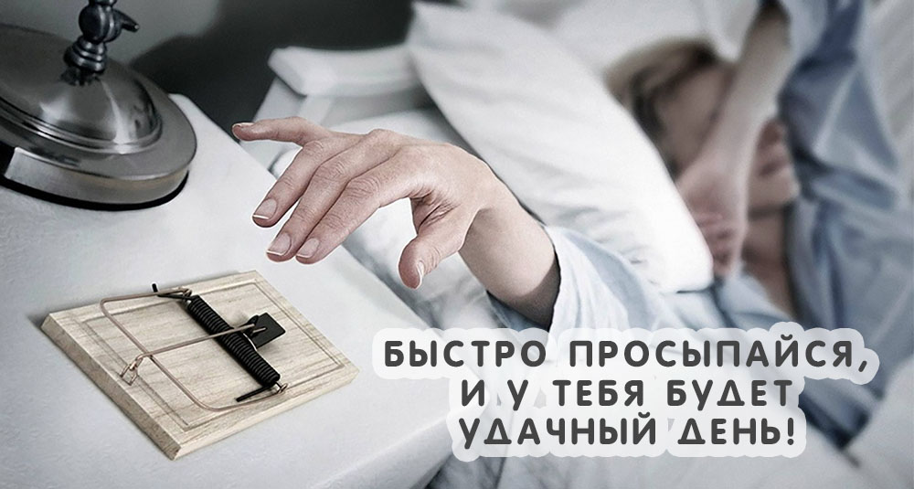 Быстро просыпайся! У тебя будет удачный день!