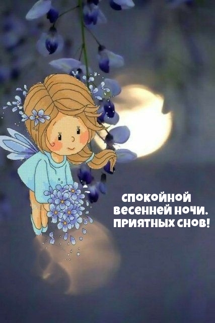 Спокойной весенней ночи. Приятных снов!