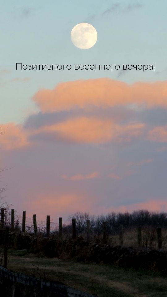 Позитивного весеннего вечера!