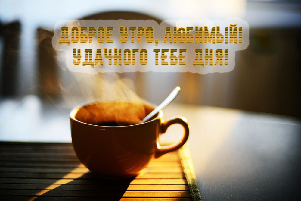 Доброе утро, любимый! Удачного дня!