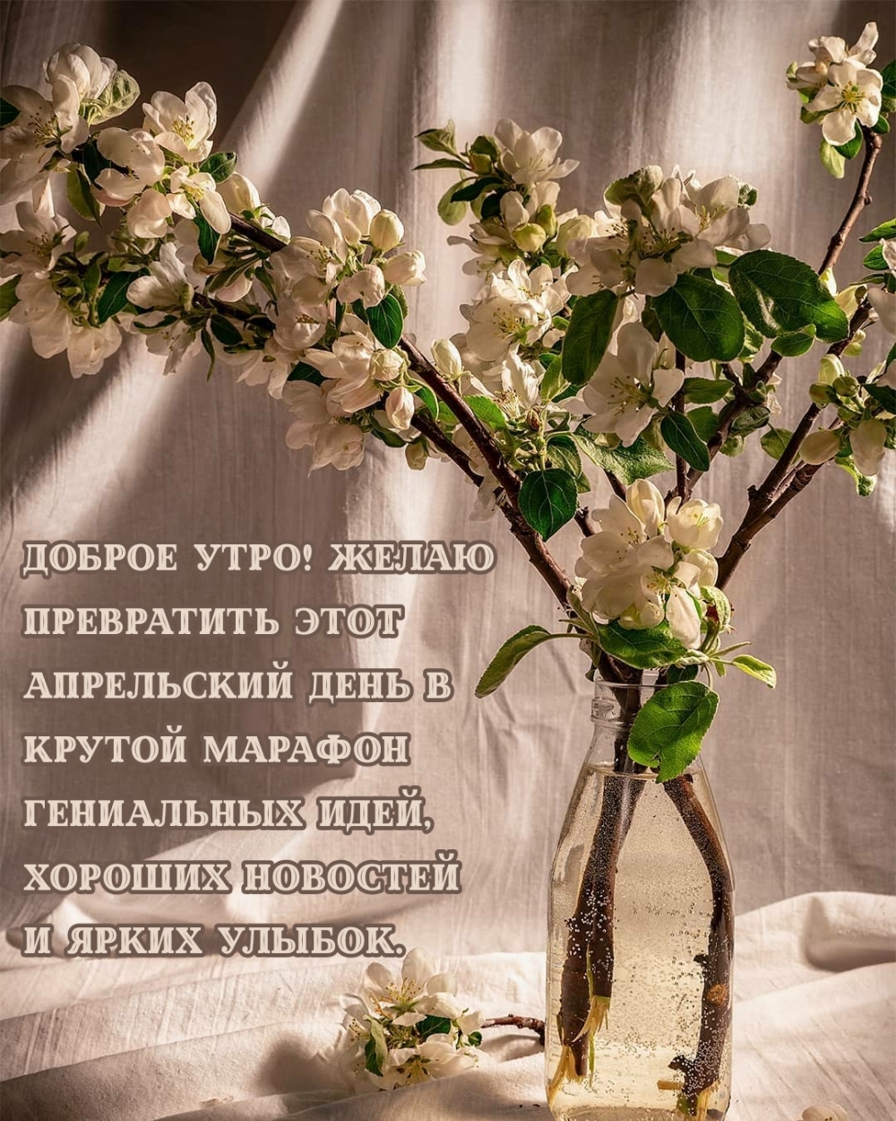 Доброе утро! Желаю превратить этот апрельский день в марафон