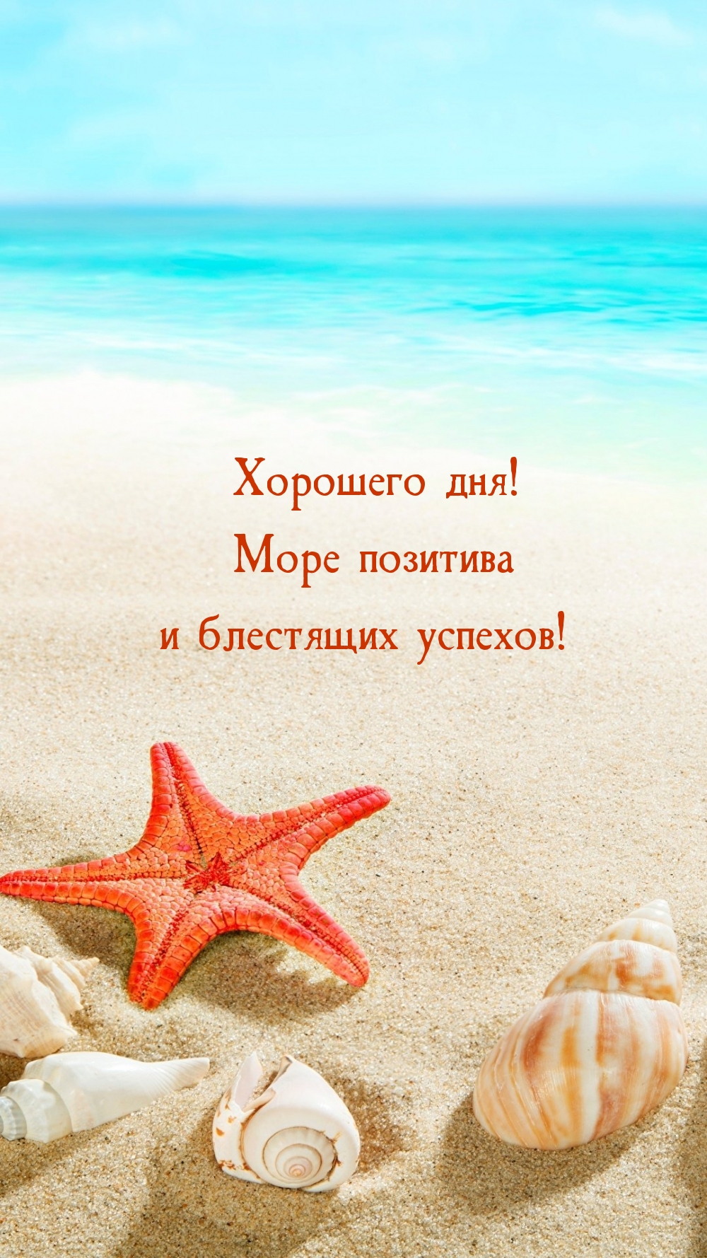 Хорошего дня! Море позитива и блестящих успехов!