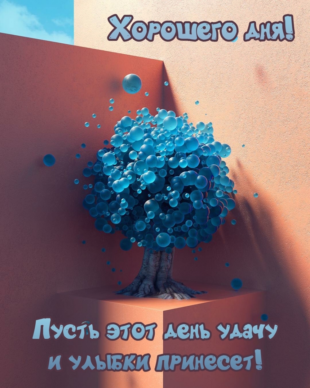 Хорошего дня! Пусть этот день удачу и улыбки принесет!