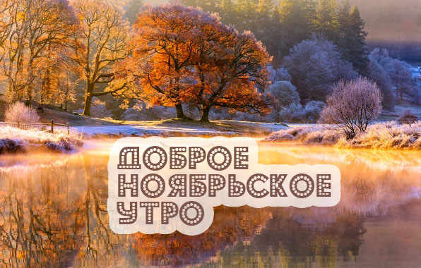 Доброе ноябрьское утро!
