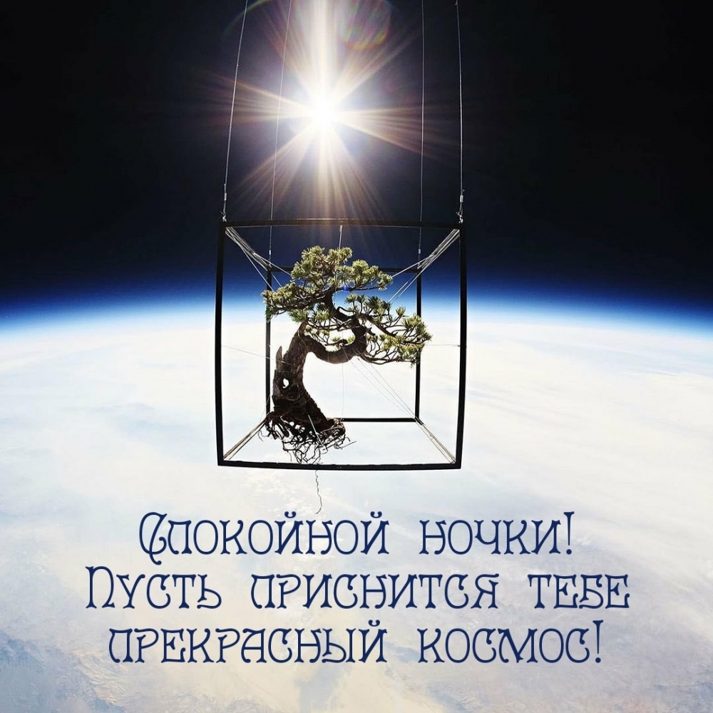 Спокойной ночки! Пусть приснится тебе прекрасный космос!