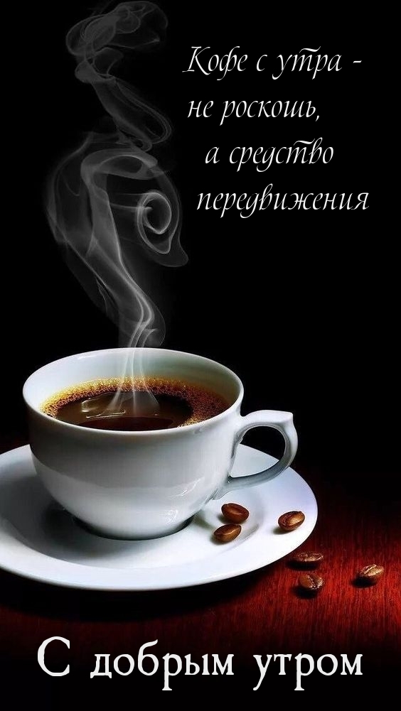 Кофе с утра не роскошь, а средство передвижения